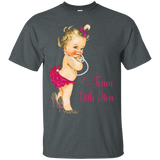 Cute Team Little Diva Baby Shower T-shirt_black