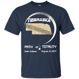 Nebraska path of totality solar eclipse T-Shirt_Black