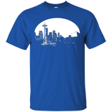 Seattle Skyline T-Shirt - Best Seattle T - Rainier & Needle_Black