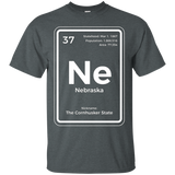 Nebraska T Shirt Periodic Table Cornhusker State_Black