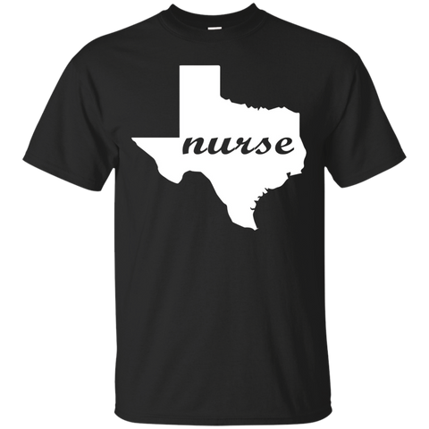 Texas Nurse Home State Job Pride T-Shirt_Black