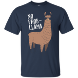 No Problem No Prob Llama Funny Llama Graphic T-Shirt_Black