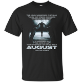 The Devil - born in August - the storm - T-shirt month gif_Black