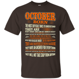 October Born The Most Difficult Ones To Understand Tshirt_Black