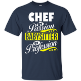 Chef By Passion Babysitter By Profession T Shirt_black