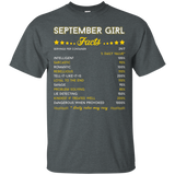 September Girl Facts Zodiac Virgo Pride Funny T-Shirts_Black
