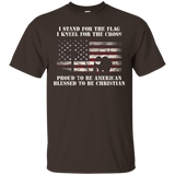 Stand For The Flag Kneel For The Cross T-shirt Usa Proud_black=