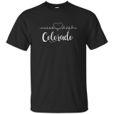 Colorado Heart Line T-shirt_black