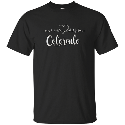 Colorado Heart Line T-shirt_black