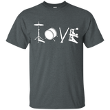 Drummer All You Need Is Love T-shirt_black