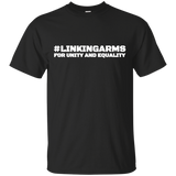 #linkingarms Linking Arms For Unity Equality Flag T-shirt_black