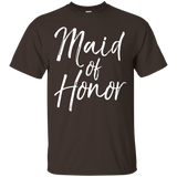 Maid Of Honor Shirt Fun Cute Women's Wedding Tee_black=