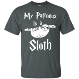 My Patronus Is A Sloth T Shirts Funny Gifts For Men Women_Black