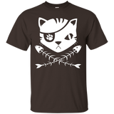 The Pirate Flag Cat T-Shirt_Black