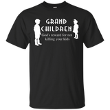 Funny Grandma T-shirt Grandchildren Are Gods Reward Shirt_black=