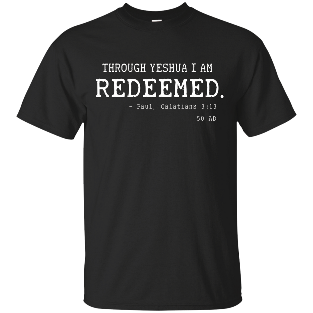 Redeemed Hebrew Roots Movement T-Shirt Yeshua Torah Israel_Black