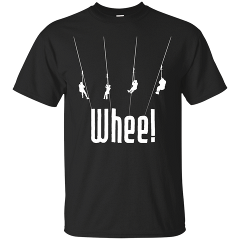 Whee Zip Lining Graphic T-shirt For Zipline Fans_black=