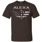 Alexa American Hippy Wings Peace Emblem T-shirt_black=