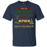 Military Nephew Christmas Deployment Shirt, Aunt and Uncle_Black