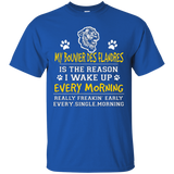 My Bouvier Des Flandres Is Why I Wake Up T-Shirt_Black