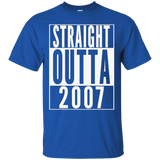 STRAIGHT OUTTA 2007 Special 10th Birthday Gift Idea T-Shirt_Black