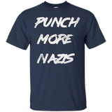 Punch More Nazis T-Shirt Mens & Womens Sizes_Black