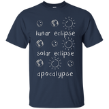 Lunar Solar Eclipse And Apocalypse Funny Science T-shirt
