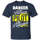 Dancer By Passion Pilot By Profession T Shirt_black