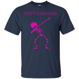 Dabbing Skeleton Shirt Kids, Bones, Glow Effect, Halloween_black=