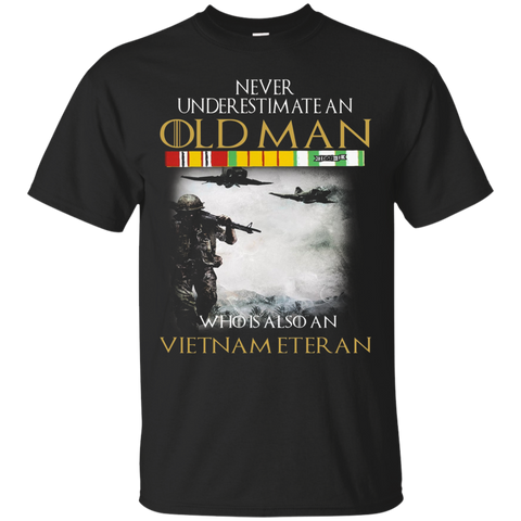 Never Underestimate An Old Man Who Is Vietnam Veteran Tees_black=