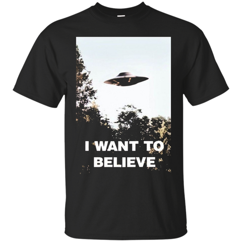 Ufo Shirt - I Want To Believe Alien Ufo Tee Shirt 2016_black=