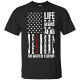 September 1952 65th Birthday 65 Years Old Gift T Shirt Flag_Black