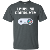 Level 30 Complete Shirt Funny Video Games 30th Birthday Tee