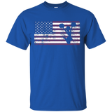 American Flag Cheerleading Cheer Patriotic Usa T-shirt_black