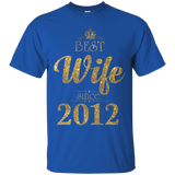 Womens Best Wife Since 2012 - T-Shirt 5 year Anniversary_Black