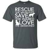 RESCUE SAVE LOVE - Dog Rescue Shirt_Black