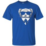 Cute Least Weasel In Suit, Least Weasel Face T-shirt_navy