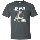 Shark halloween costume NO LIVES MATTER T-shirt_Black