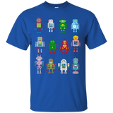 Robot T-Shirt Robotics Retro Team 12 Toy Fun Eng AI Nerd Tee_Black