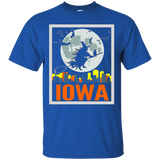 Retro IOWA Halloween Witch Eclipse Shirt Black Cat Broom_Black