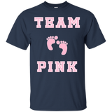 Team Girl Baby Shower Gender Reveal Party Cute Funny Pink_Black