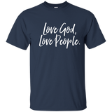 Love God Love People Vintage, Distressed Tee Shirt