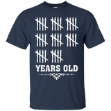 Tally Marks Tee-Funny 40 Years Yrs Old 40th Birthday T-Shirt_Black