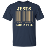 Jesus Bar Code Paid In Full Christian Faith Printed