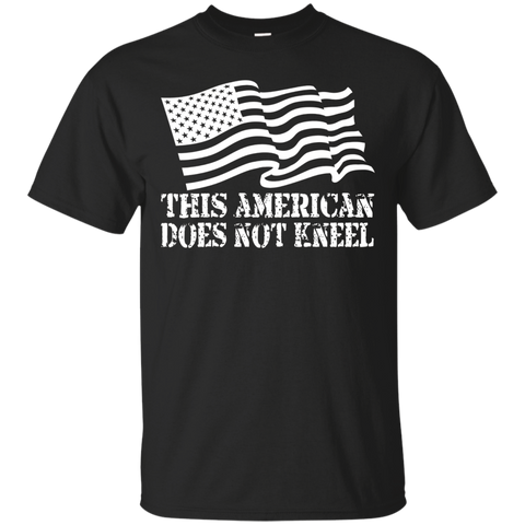 I Don't Kneel During The Anthem Usa Flag T Shirt_black