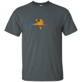 Love Kayak Shiluette Canoeist T-shirt Kayaker Paddler Tee