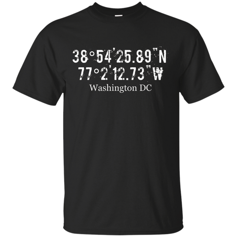 Washington DC Coordinates Shirt, D.C. Capitol Travel T-Shirt_Black