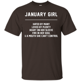 Womens January girl hated by many loved by plenty fire in her soul_Black