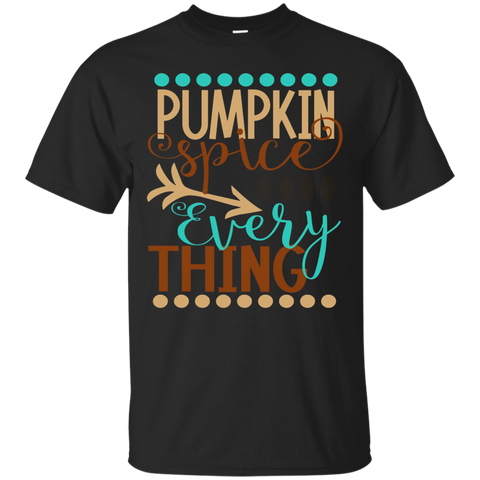 Pumpkin Spice Everything Coffee Shirt Funny Autumn Latte Mom_Black