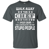 Walk away this Chef has anger issues funny t-shirt_Black